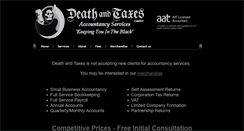Desktop Screenshot of deathandtaxes.biz