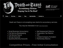 Tablet Screenshot of deathandtaxes.biz